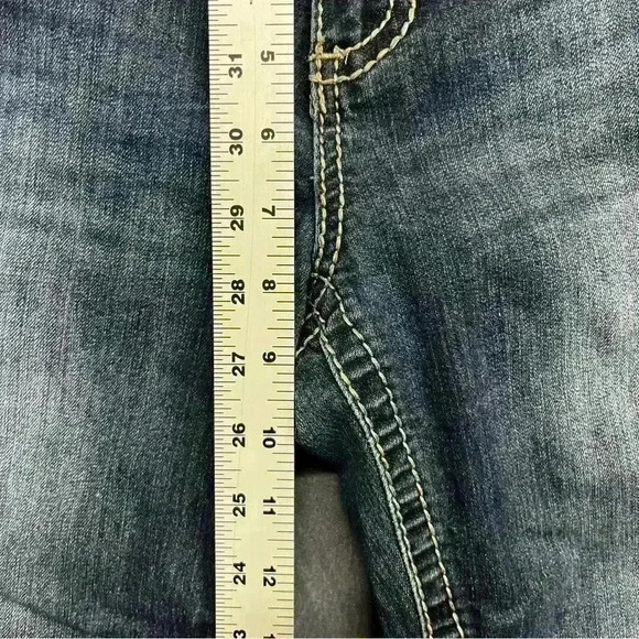 Maurices Denim Bootcut Jeans Womens 9/10 Short Stretch Comfy cute Winter 1141 - Picture 4 of 9